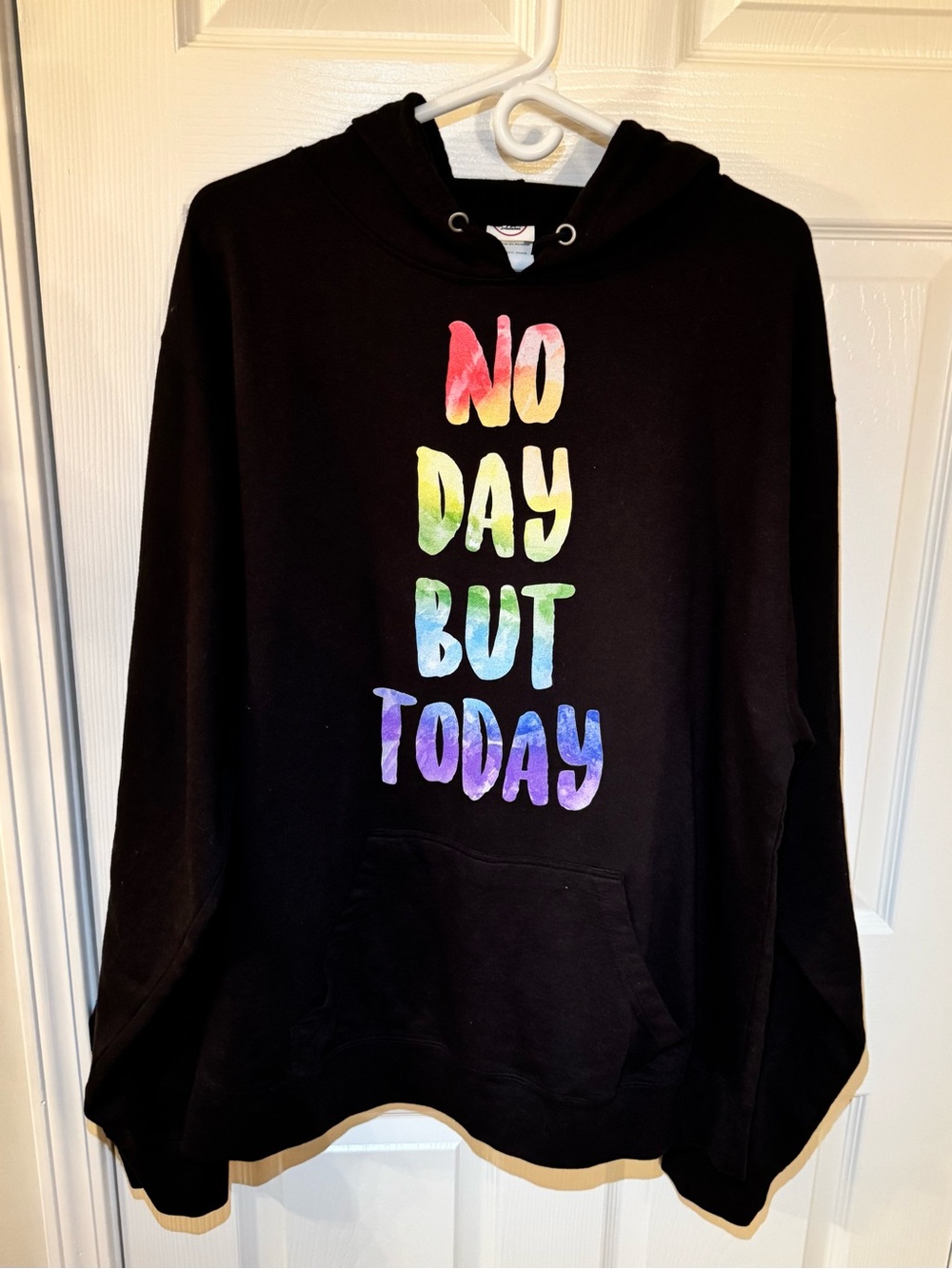 No Day But Today Black Hoodie - RENT Musical - Rainbow - Pride